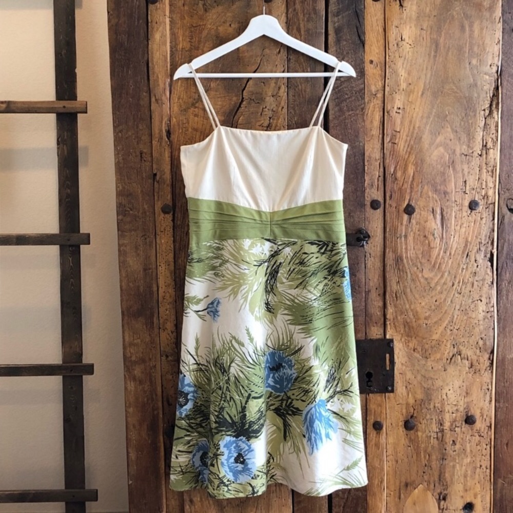 Ann Taylor Dress Floral Silk Size 8